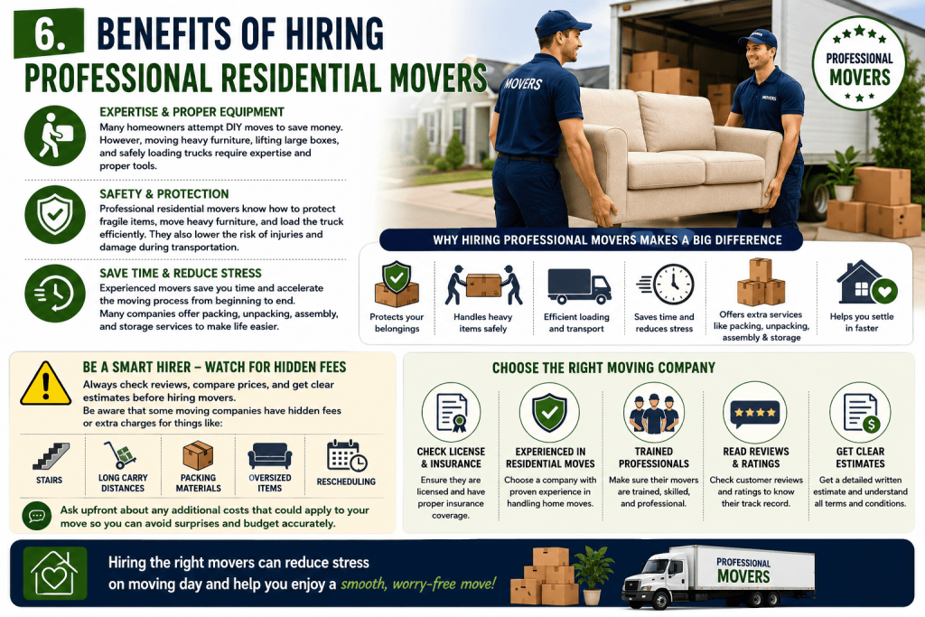Benefits of Hiring Professional Residential Movers