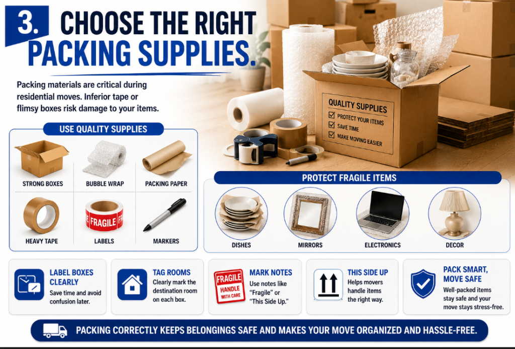 Choose the Right Packing Supplies