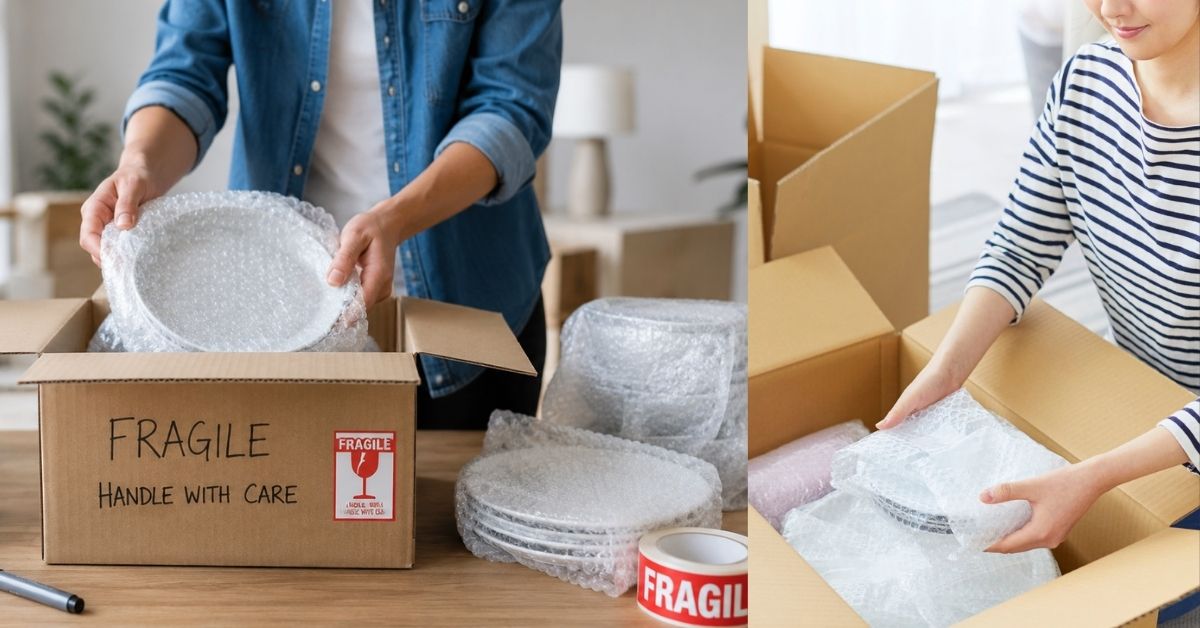 How To Pack Plates and Bowls